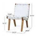 thumbnail image 5 of Ocilla Outdoor Rope Weave Lounge Chair (Set of 2), White and Teak, 5 of 6