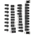 thumbnail image 2 of Paquete de 40 adaptadores USB 2.0 múltiples, conectores convertidores Mini Micro tipo B macho hembra en ángulo, 2 of 5