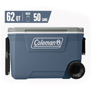 Coleman Classic 62qt Wheeled Ice Chest Cooler Lakeside Blue