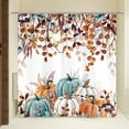 thumbnail image 5 of Fall Thanksgiving Pumpkin Shower Curtain Autumn Leaves With Pumpkins Farmhouse Curtain Maple Leaves Bathroom Accessories Botanical For Bathroom Curtain Liner Set Shower Curtain, 5 of 7
