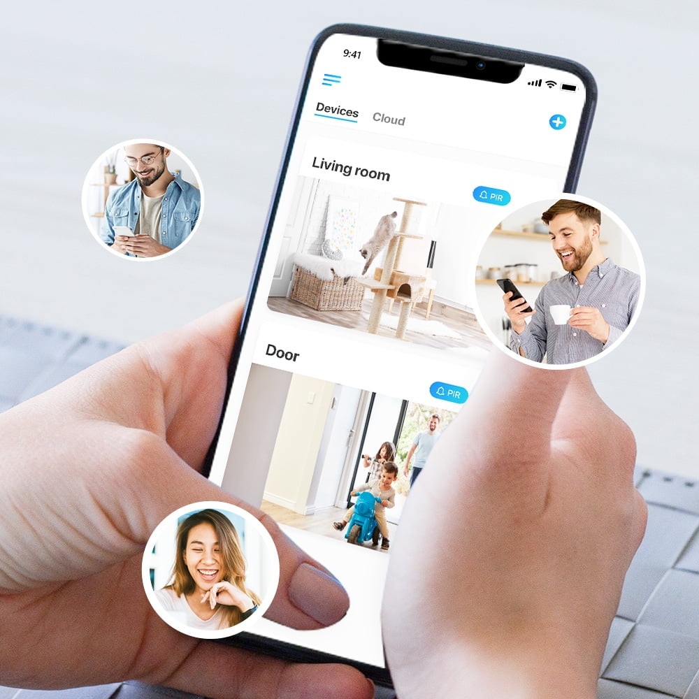 Reolink E1 Pro 5MP Smart Indoor WiFi Security Camera, 360° Pan Tilt, Auto Tracking, Baby Crying Detection, Pet & Person Detection, Two-Way Audio, Dual-Band 2.4/5GHz WiFi, Night Vision, microSD Storag