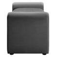 thumbnail image 3 of Accent Chair Bench, Grey Gray, Velvet, Living Kitchen Cafe Bistro Hospitality Restaurant, Modern Contemporary Boutique HB34810, 3 of 8