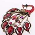 thumbnail image 3 of Broche de cristal Soledad Alfiler para bufanda Rojo, 3 of 3