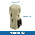 thumbnail image 5 of Car Shift Knob Cover with Breathable Design Universal Vehicle Interior Shift Gear Cover Beige, 5 of 6