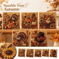 thumbnail image 4 of Fall Pearl Art DIY Kit, 3D Pearl Mosaic Craft for Adults, Pumpkin Sunflower Wall Decor, Farmhouse Thanksgiving Handmade Gift, 4 of 4