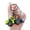 Green B, variant on Mini Engineering Cars Charm Keychain Pull Back Cartoon Toy Car Keychain Pendant Anti-Detachable Hook Decompression Tool