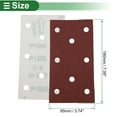 thumbnail image 4 of 70 Pcs Papel de Lija Rectangular 8 Agujeros 1500 Grano Hojas de Lijado de Gancho y Bucle Universal para Reacondicionamiento Automotriz 180x95mm Óxido de Aluminio Rojo, 4 of 7