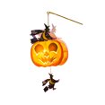 thumbnail image 2 of Lilixerw Halloween Pumpkin Lantern Decoration, Hanging Projection Light Kit with Witch Figure Accent, for Indoor Wall, Window and Party Setup, 14.17x7.09 inch, 2 of 6