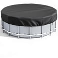 thumbnail image 1 of Round Swimming Pool Cover, Solar Cover for Above Ground Pool 3.05m Waterproof Winter Safety Cover Sunproof with Drawstring for Pool Protection, Black_Perfect Gift, 1 of 5
