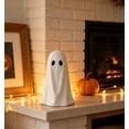 thumbnail image 5 of KAEHF8G Paper Mache Ghost Decoration, Cute Freestanding Ghost Figurine Ornament, Celebrate Halloween Tabletop Decor for Mantel Shelf Desk Entryway, Fall Holiday Home Party Display, 5 of 5