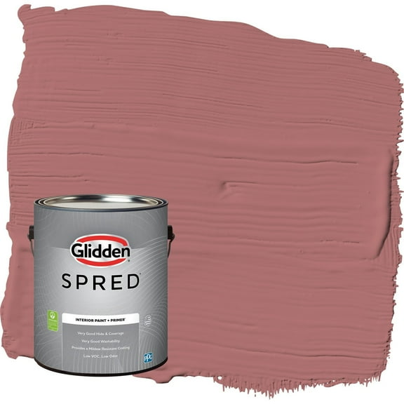 Glidden Spred Horizon Glow / Red Semi-Gloss Interior Paint with Primer, 1 Gallon