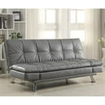 thumbnail image 2 of Dilleston Upholstered Tufted Convertible Sofa Bed Grey, 2 of 7