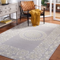 Safavieh Empire Janetta Medallion Area Rug, Gray/Green, 6' x 6' Square