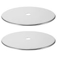thumbnail image 1 of Stainless Steel Heat Diffuser Plate for Induction Cooktop 2 Pieces Silver Kitchen Accessory for, 1 of 9