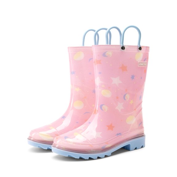 Botas de Lluvia DREAM PAIRS para Niños Impermeables Talla 13 Rosa