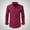 Wine, variant on Men's Dress Shirt Regular Fit Solid Color Long Sleeve Shirts Business Casual Button Down Wrinkle Free Shirt