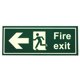 thumbnail image 1 of Señal de salida de incendios,Señal de salida de seguridad contra incendios Señalización de orientación de advertencia Luminoso p CACAGOO Señal de salida de incendios, 1 of 7