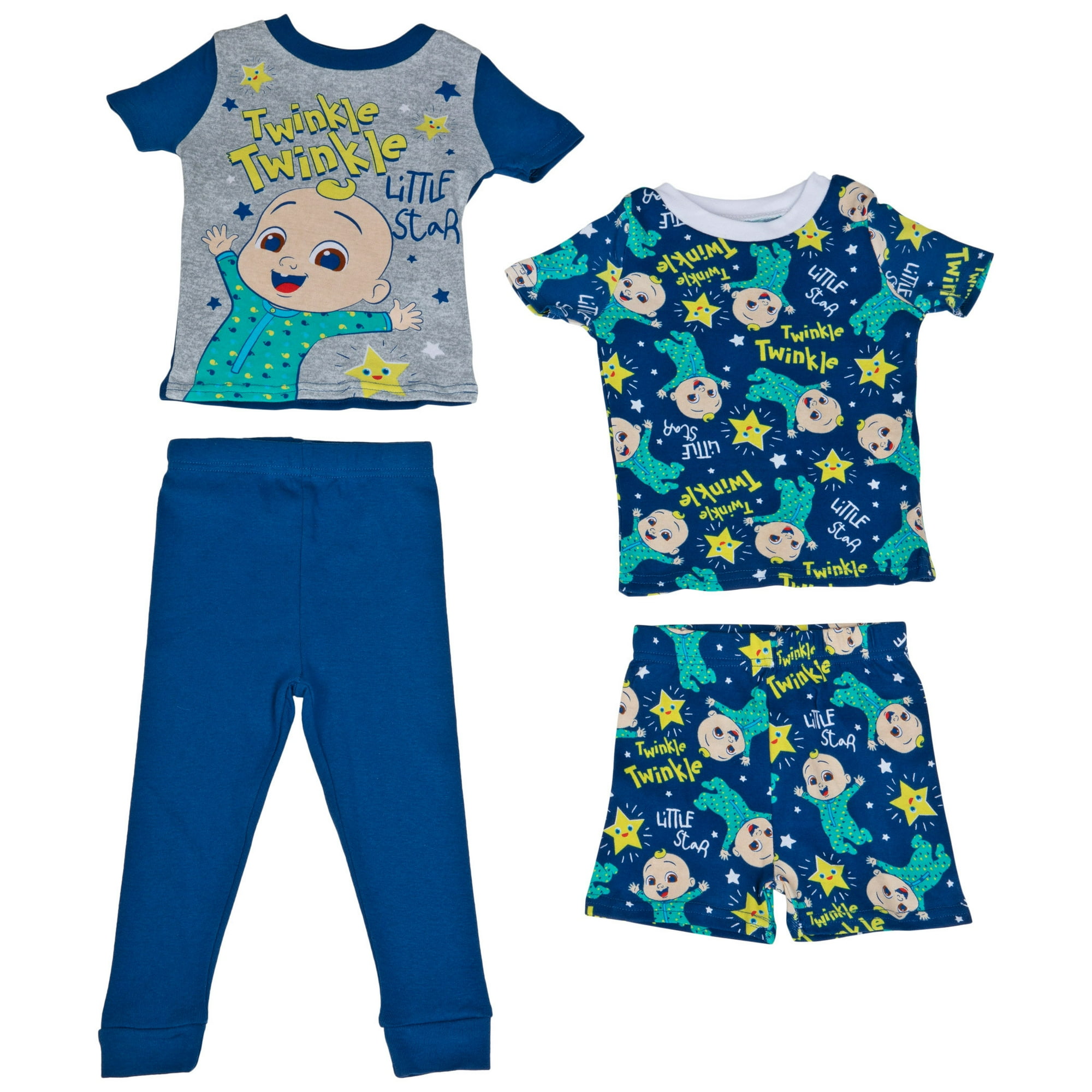 Cocomelon Twinkle Twinkle Little Star 4 Piece Pajama Set