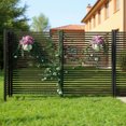 thumbnail image 3 of Ataucjin Outdoor Privacy Screen, 3-Panel No Dig Metal Barrier for Animals, Rustproof Outdoor Decorative Fence for Flower Beds, Patio, Backyard, Vegetable Gardens, 3 of 6
