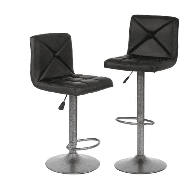 Bar Stools Set of 2 Counter Height el Stool PU Leather Mod Height Adjustable stools Hydraulic Chair Bar Stools