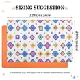 thumbnail image 6 of Yayeee Doormat for Indoor Entrance 32" x 20" Non Slippery Floor Rug, Purple Retro Shapes, 6 of 8