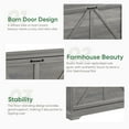 thumbnail image 6 of Algherohein Farmhouse Shoe Cabinet Entryway,Shoe Storage Cabinet with 2 Flip Drawers,Gray, 6 of 8