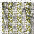 thumbnail image 3 of Soimoi Cotton Cambric Green Fabric By the Yard - 42 Inch Wide - Geometric Material - Artistic and Modern Patterns for Various Uses Printed Fabric, 3 of 6