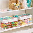thumbnail image 2 of Sindcom 24 QT Clear Plastic Kids Toy Storage Bins, Stuffed Animal & Art Supply Organizer with Removable Dividers, Craft Box for Coloring Books, Toys, 1 Pack, 2 of 8