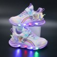 thumbnail image 1 of Girls Shoes With Lights, Mesh Breathable Sneaker Princess Shoes XI, 1 of 2