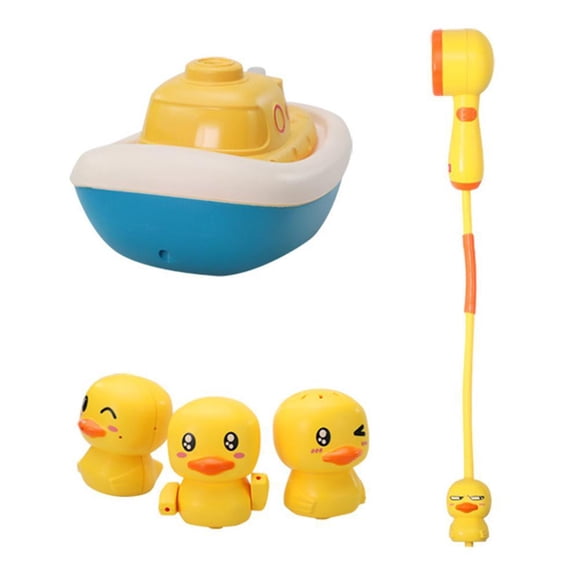 Juguetes Eléctricos De Baño Para Bebés, Juguetes Con Rociador De Agua, Bote Giratorio Con 3 Métodos De Fuente, Rociador De Patos, Juguetes Para Bañera De Ducha Para Niños Y Niñas Methold FN006015-00