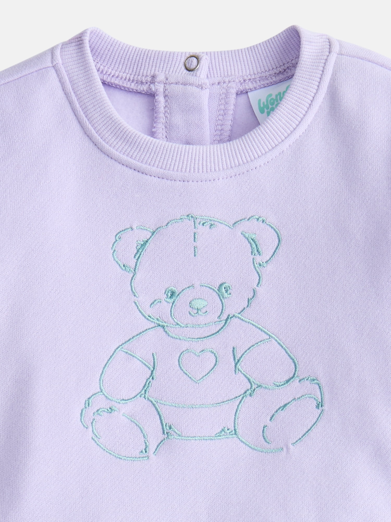 Wonder Nation Baby Girls' Embroidered Dress with Diaper Cover, 2-Piece, Sizes 0/3M-24M