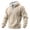 21#Beige, variant on Mens Casual Hoodie Waffle Textured Quarter Zip Pullover Sweatshirt for Men Fall Winter Warm Long Sleeve Drawstring Hood Front Pocket Ribbed Hem Loose Tops Blue M