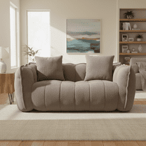 Homy Casa 2 Seater Bean Bag Sofa, Chenille Lazy Sofa Couch for Living Room, Gaming & Apartment