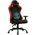 thumbnail image 3 of Blue Whale Massage Gaming Chair Desk Office Chair Ergonomic High Back Racing Computer Chair with Headrest and Lumbar Support Backrest, Seat Height Adjustable Swivel Chair,Red, 3 of 7