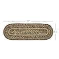 thumbnail image 3 of VHC Brands Espresso Stair Tread, Jute Blend, Oval, Brown Black Tan White, 8.5 x 27 inches, 3 of 5