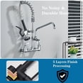 thumbnail image 6 of Commercial Kitchen Sink Faucet w/ Sprayer Pre-Rinse Chrome Pull Down Wall Mount Chrome finish, 6 of 21