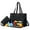 Black, variant on Lunch Tote Bag, Yucurem 2 in 1 Reusable Work Tote Bag With Insulated Lunch and Laptop Compartment for Men and Women (Black)