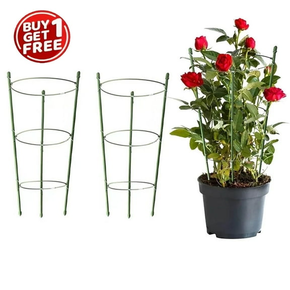 Buy 1 Get 1 Free - Adjustable Tomatoes Plant Support Stakes – Rust-Proof Garden Stakes for Healthy Plant Growth, Ideal for Tomatoes, Peppers, and More
