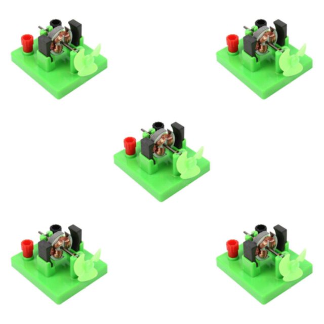 Ounissouiy DIY DC Electrical Motor Model Electricity Set Experiment for Boys & Girls Type2 NO2