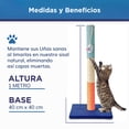 thumbnail image 3 of Rascador para Gatos 1 Metro Altura, Poste Juguete Rascador con Ratón Colgante Relleno de Catnip, Hecho a Mano en México Golden King Rascador Oaxaca 1Mt, 3 of 7