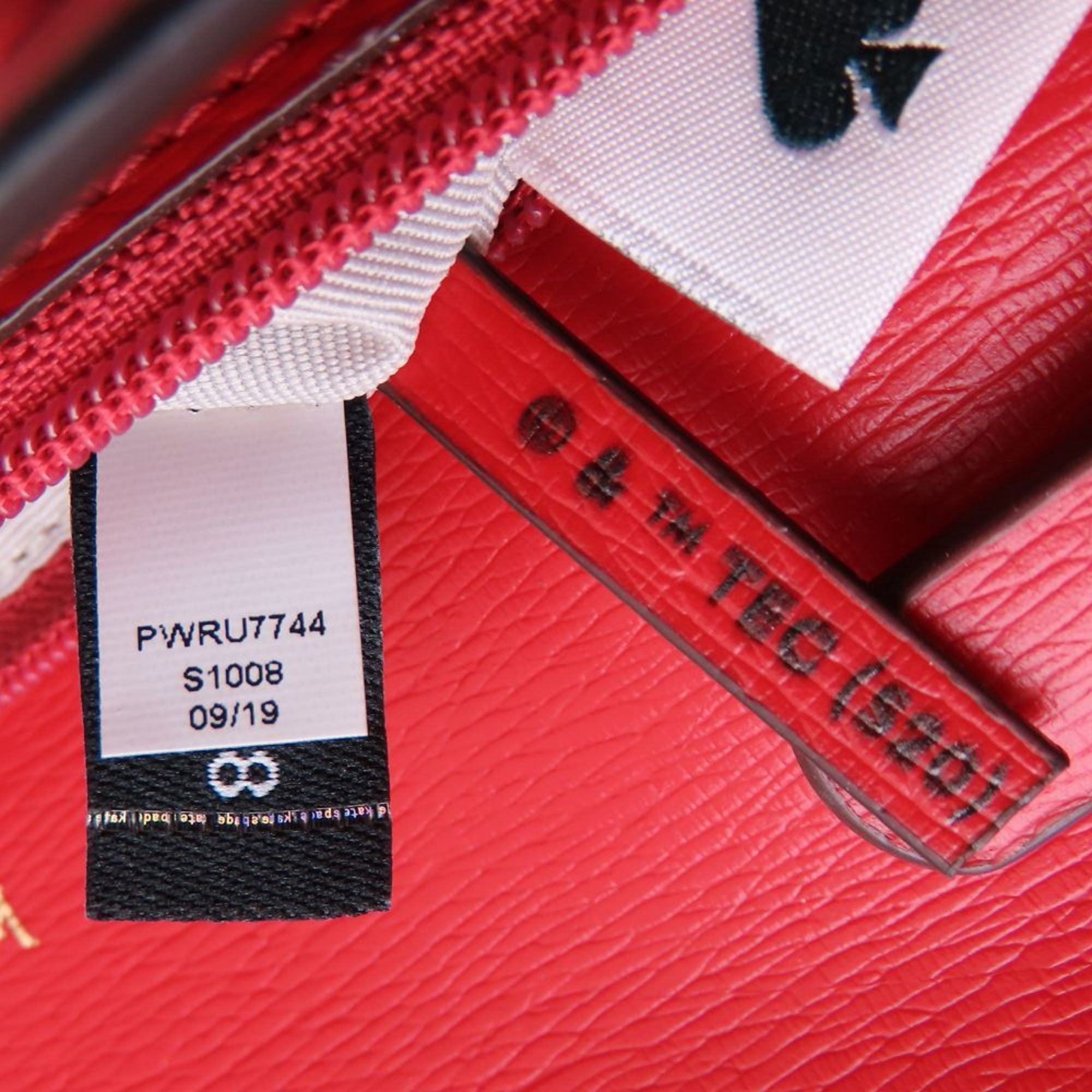 Pre-Owned Kate Spade Tom & Jerry Chain Shoulder Bag PWRU774 Leather Red Women's 352803 (Good)