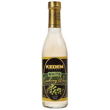 Kedem White Cooking Wine, 12.7oz Bottle, Gluten Free, Kosher