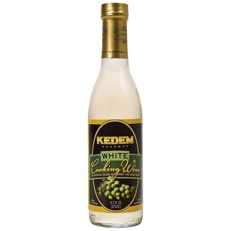 Kedem White Cooking Wine, 12.7oz Bottle, Gluten Free, Kosher