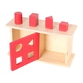 thumbnail image 4 of Objeto Caja Permanente Forma Caja de Coincidencia Pensamiento Lógico Educativo Montessori Tapa deslizante roja, 4 of 9