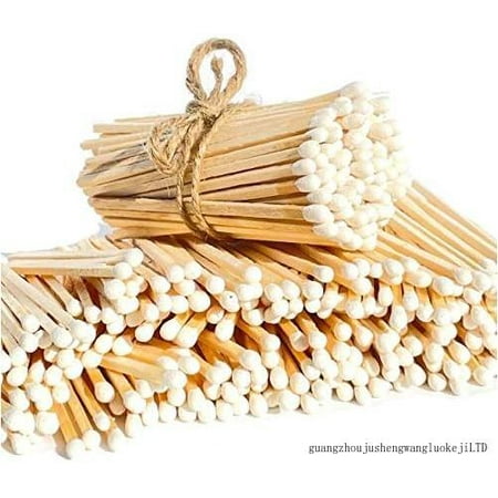 

100 Craft Color Matches Bundle (3.75 Inches) - Wholesale Bulk Safety Matches (White 100 Matches)