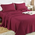 thumbnail image 1 of King Size Bed Sheets Set PC Soft Cooling Thread Count Microfiber Printed Sheet Deep Pocket Breathes Better Machine Washable Tropical Palm Tree Fronds Patterned Double, 1 of 7
