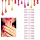 thumbnail image 2 of 240 Uds. Puntas de exhibición de Color de Gel de uñas muestras de práctica plegables de doble cara rosa, 2 of 7