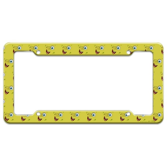 Spongebob Winking Face License Plate Tag Frame