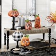 thumbnail image 3 of 1 pieza de adorno familiar de calabaza de Halloween, seis combinaciones, figuras de calabaza monstruosa de Edgar, diseño de barra de linterna, gran casa embrujada, cosecha de otoño, Acción de Gracias, 3 of 5