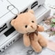 thumbnail image 3 of Cómodo encantador oso de dibujos animados muñeca 1 Uds DIY Bowknot colgante animales de peluche juguetes regalos del Día de San Valentín boda decoración del hogar, 3 of 7